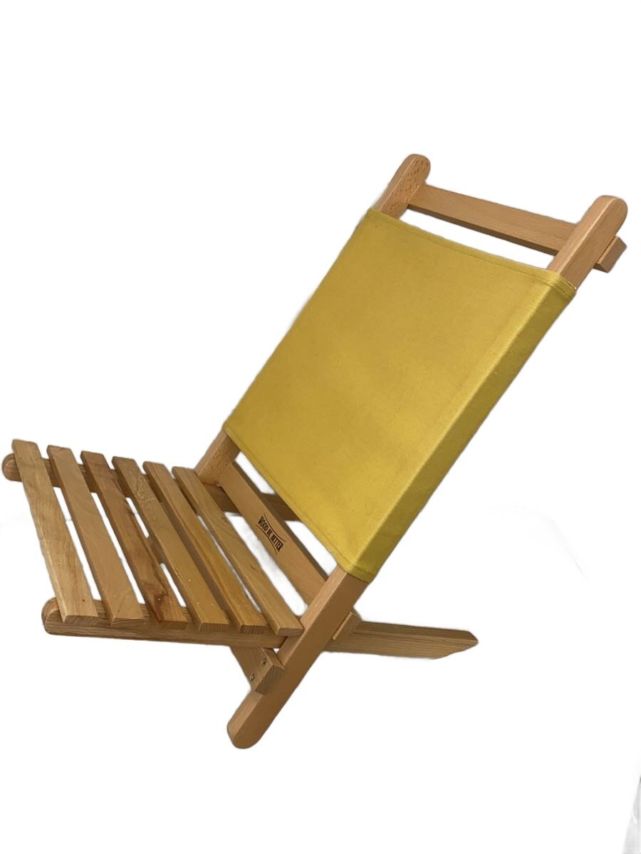 【中古】WOOD BE BETTER/スローチェア/チェア/1人用/イエロー/木製//【スポーツ】