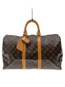 【中古】LOUIS VUITTON◆キーポル45_モノグラム・キャンバス_BRW/PVC/BRW【バッグ】