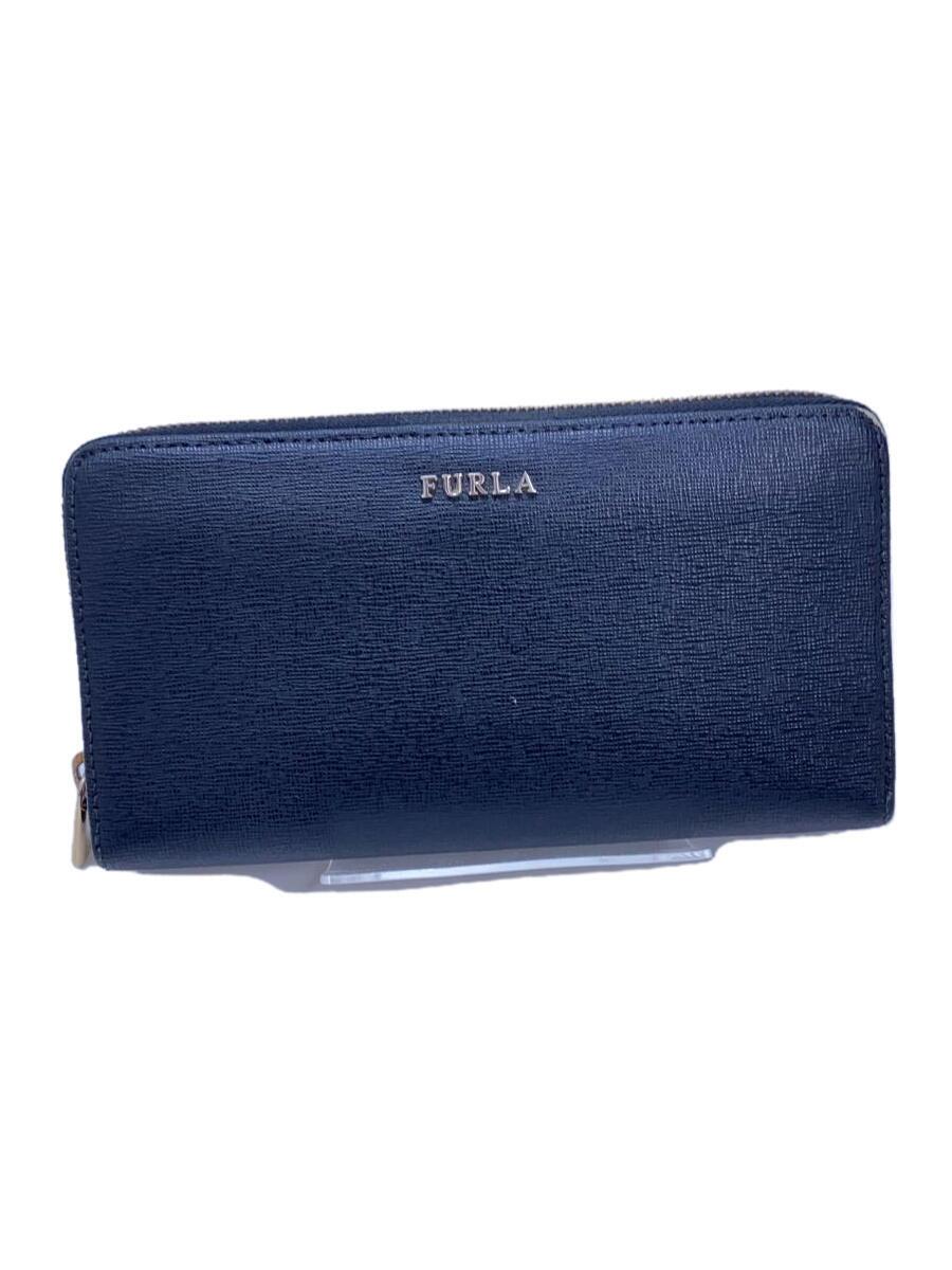【中古】FURLA◆長財布/--/BLK/レディ�