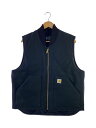 【中古】Carhartt◆ベスト/L/コットン/BLK/無地/V01-BLK【メンズウェア】