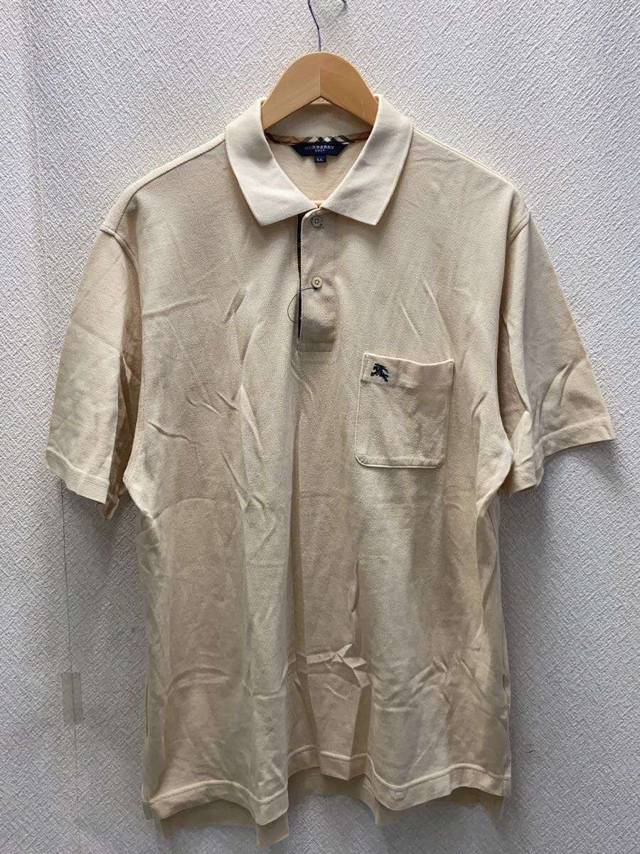 BURBERRY GOLF◆nova check polo shirt/ポロシャツ/L/コットン/BEG/bfv11-050