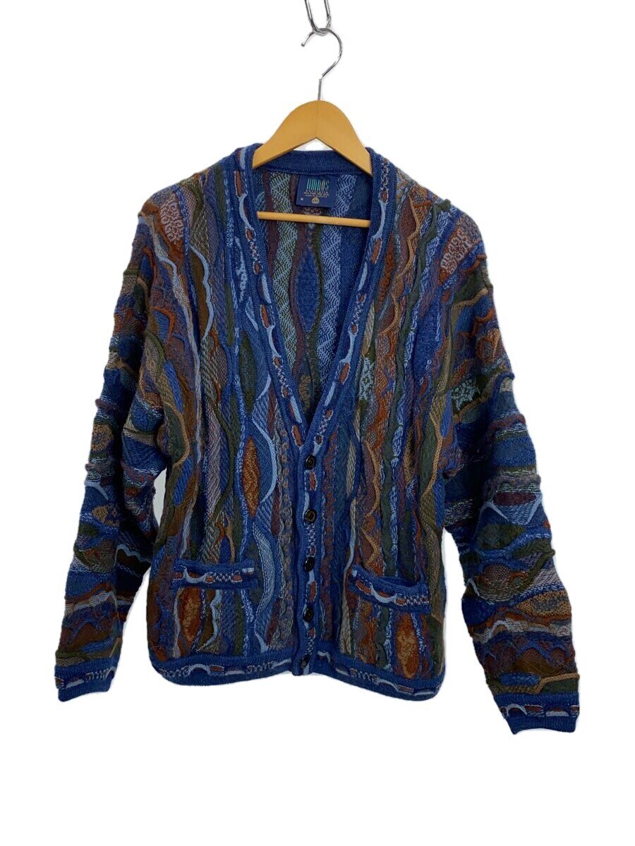 【中古】カーディガン(厚手)/M/ウール/マルチカラー/総柄//【メンズウェア】