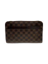 【中古】LOUIS VUITTON◆サンルイ_ダミエ・エベヌ_BRW/PVC/BRW//【バッグ】