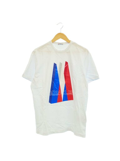 【中古】MONCLER◆Tシャツ/M/ホワイト/F20918C78410 8390T【メンズウェア】 【中古】MONCLER◆Tシャツ/M/ホワイト/F20918C78410 8390T【メンズウェア】