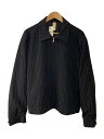 【中古】Sunflower◆SHORT JACKET/ジャケット/50/ウール/BLK/ストライプ【メンズウェア】