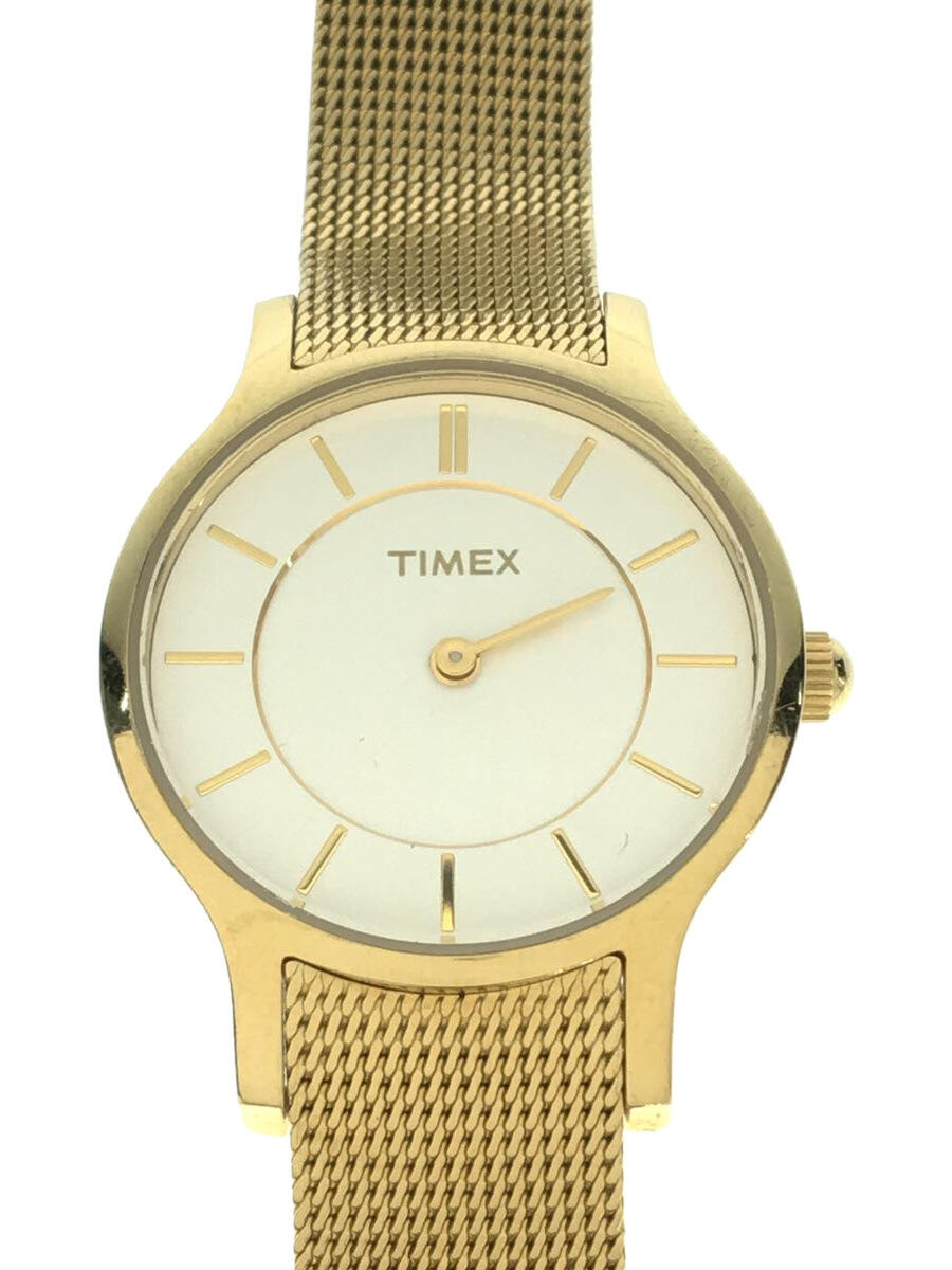 【中古】TIMEX◆クォーツ腕時計/アナ