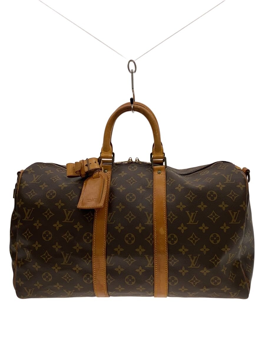 【ブランド】LOUIS VUITTON 【ブランドカナ】ルイヴィトン 【型番】M41418 【程度】C 【サイズ】 【メインカラー】ブラウン 【素材・生地】PVC（ビニール） 【キーワード】　　　/ 2026/08/17 セカンドストリート池袋P’パルコ店【4360】【中古】LOUIS VUITTON◆キーポル・バンドリエール45_モノグラム・キャンバス/PVC/BRW ブランド LOUIS VUITTON 型番 M41418 カラー ブラウン 柄 素材・生地 PVC（ビニール）>色・素材について サイズ >サイズ表示について 実寸（cm） 【バッグ】 マチ：20 / 高さ：25 / 幅：46 / 持ち手：34 【その他】 その他サイズ：/ 商品は　セカンドストリート池袋P’パルコ店の店頭にて販売しております。商品に関するお問合わせは、お電話(TEL:03-6709-3680)にて、問合わせ番号：2343604140979をお伝えください。 配送方法やお支払い方法に関するお問い合わせは、サポートセンターまでご連絡をお願いします。 ※お電話の対応は営業時間内のみとなります。お問い合わせフォームでお問い合わせの際はご注文番号をご記入下さい この商品に関する出品店舗からのコメント レザー部分に変色がございます。また、ショルダーが欠品しております。あくまで中古品となりますので、ご理解の上、ご検討をお願い致します。店頭でも同時販売を行っているため、商品説明に記載の無い汚れやダメージが生じる場合がございます。状態について等ご不明な点、ご質問はお気軽に当店までお問合せ下さいませ。
