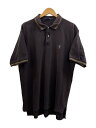 【中古】STUSSY◆90s/香港製/紺タグ/ポロシャツ/XL/コットン/ブラック【メンズウェア】(4)