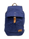 【中古】BAGGY PORT◆リュック/キャンバス/BLU/無地【バッグ】