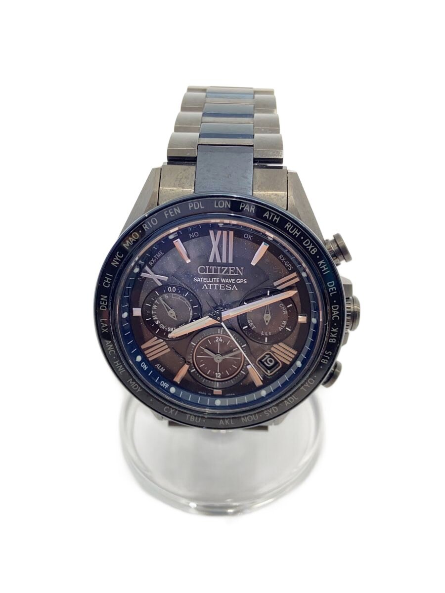 【中古】CITIZEN◆アテッサ ACT Line ブラックチタン 限定モデル ソーラー/CC4066-69E【服飾雑貨他】