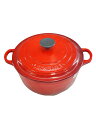【中古】LE CREUSET◆鍋/RED【キッチン用品】