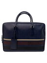 【中古】PRADA◆ブリーフケース/牛革/BLU【バッグ】