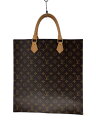 【中古】LOUIS VUITTON◆2)サック・プラ_モノグラム・キャンバス_BRW/PVC/BRW【バッグ】