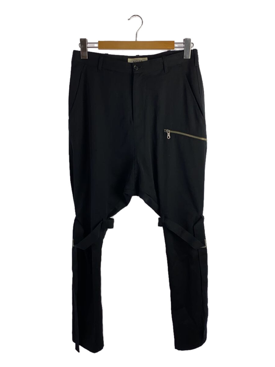 【中古】sulvam◆サルエルパンツ/M/ウール/BLK/SA-P02-100【メンズウェア】