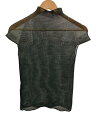 【中古】ISSEY MIYAKE◆半袖カットソー/L/ポリエステル/BLK/IM84-FJ941【レディースウェア】