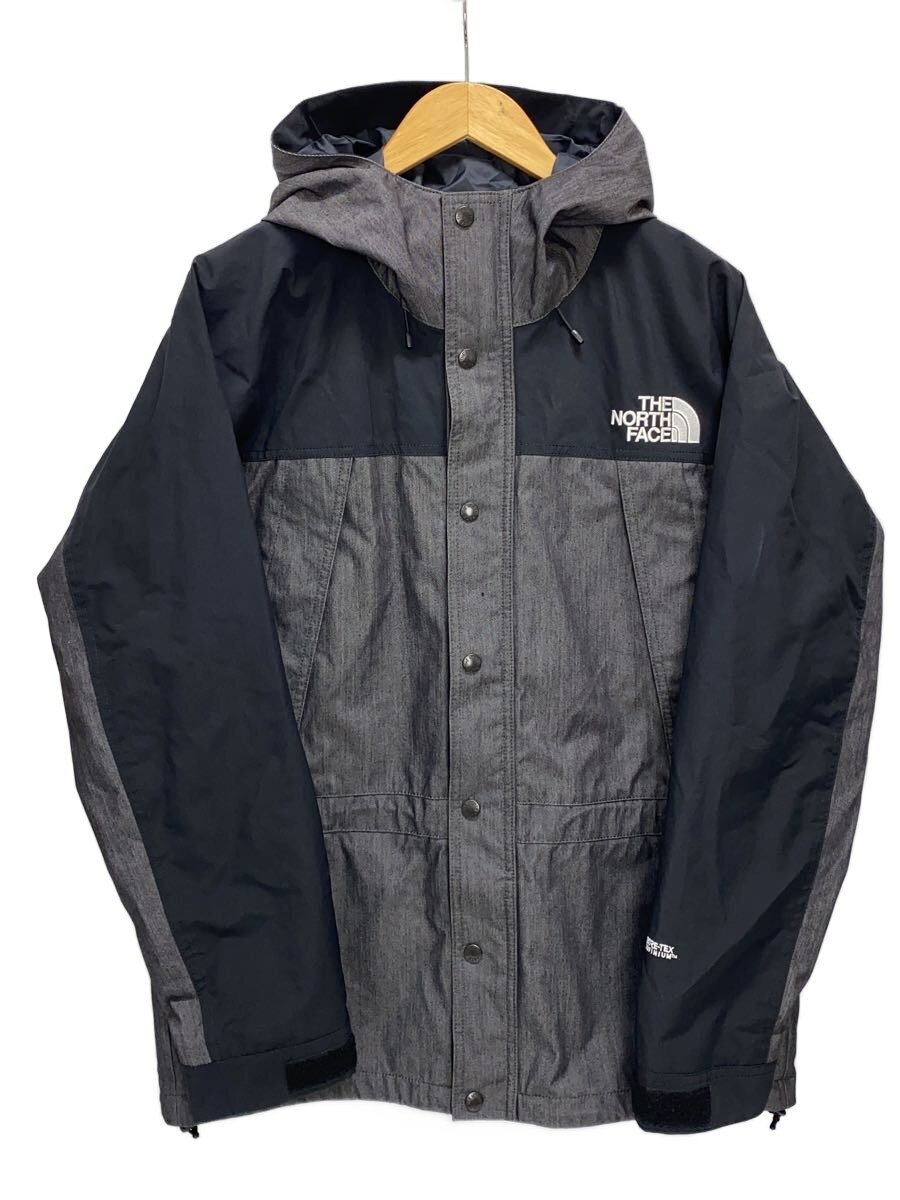 【中古】THE NORTH FACE◆MOUNTAIN LIGHT DENIM JACKET_マウンテンライトデニムジャケット/L/ナイロン/GRY//【メンズウェア】