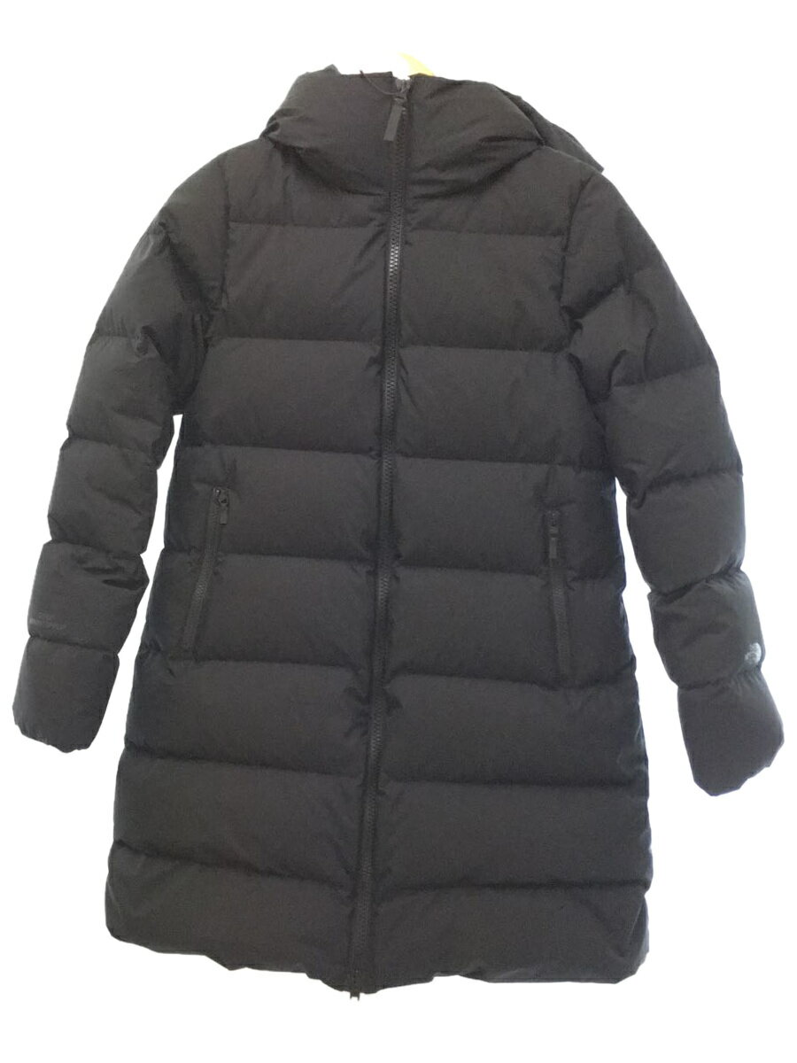 【中古】THE NORTH FACE◆WS DOWN SHELL COAT_ウインドストッパーダウンシェルコート/M/ゴアテックス/ブラック【レディースウェア】