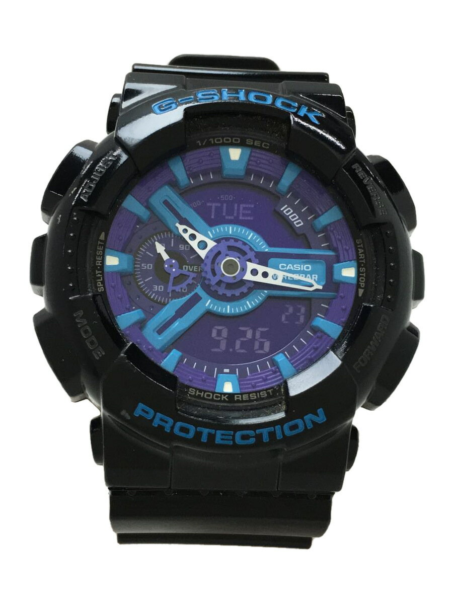 【中古】CASIO◆クォーツ腕時計・G-SHOCK/デジアナ/BLK/BLK【服飾雑貨他】