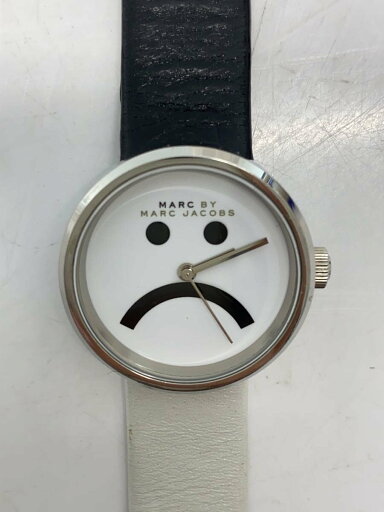 【中古】MARC BY MARC JACOBS◆腕時計/アナログ/WHT/MBM1372/3針/ラウンド/バンド【服飾雑貨他】 【中古】MARC BY MARC JACOBS◆腕時計/アナログ/WHT/MBM1372/3針/ラウンド/バンド【服飾雑貨他】