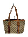 【中古】GUCCI◆トートバッグ_GGキャンバス/キャンバス/BRW//【バッグ】(4)