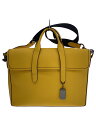 【中古】COACH◆ブリーフケース/レザー/YLW/C9875//【バッグ】