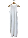 【中古】SACRA◆DOUBLE FACE COTTON OP/ノースリーブワンピース/38/コットン/WHT/125142041【レディースウェア】(4)