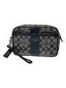 【中古】COACH◆クラッチバッグ_シグネチャー/--/GRY/総柄【バッグ】