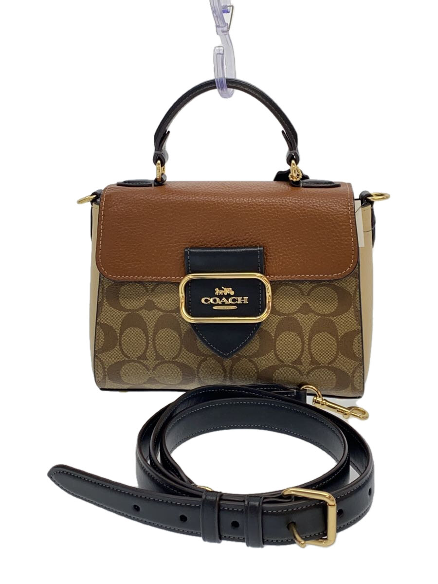 【中古】COACH◆バッグ/レザー/BRW/CE569【バッグ】