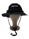 【中古】Supreme◆24SS/WASHED CANVAS BOONIE/バケットハット/--/コットン/ブラック/メンズ//【服飾雑貨他】