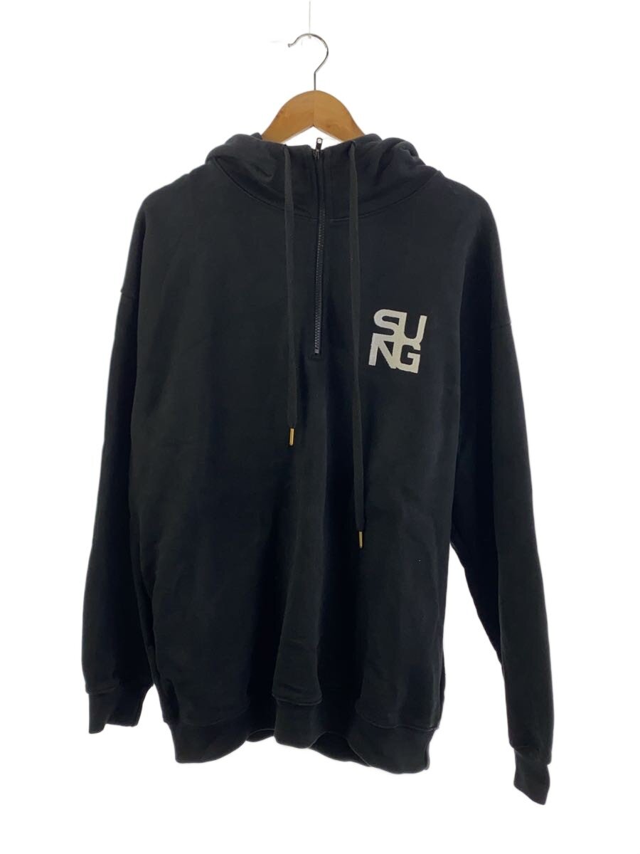 【中古】SUNG/パーカー/FREE/コットン/BLK【メンズウェア】