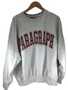 【中古】Paragraph◆スウェット/4/コットン/GRY/EST-2008【メンズウェア】