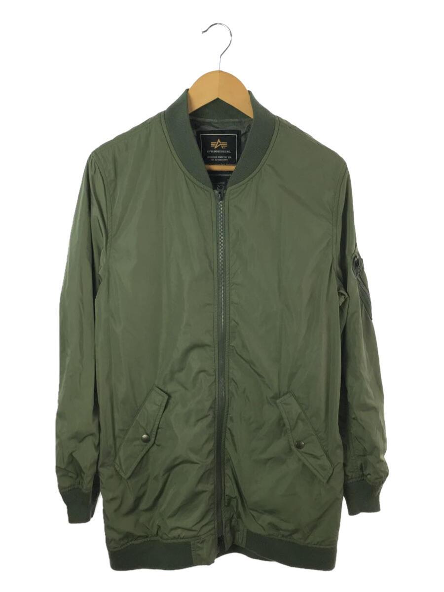 【中古】ALPHA INDUSTRIES◆ブルゾン/L/ポリエステル/GRN/TA7019-8103【レディースウェア】