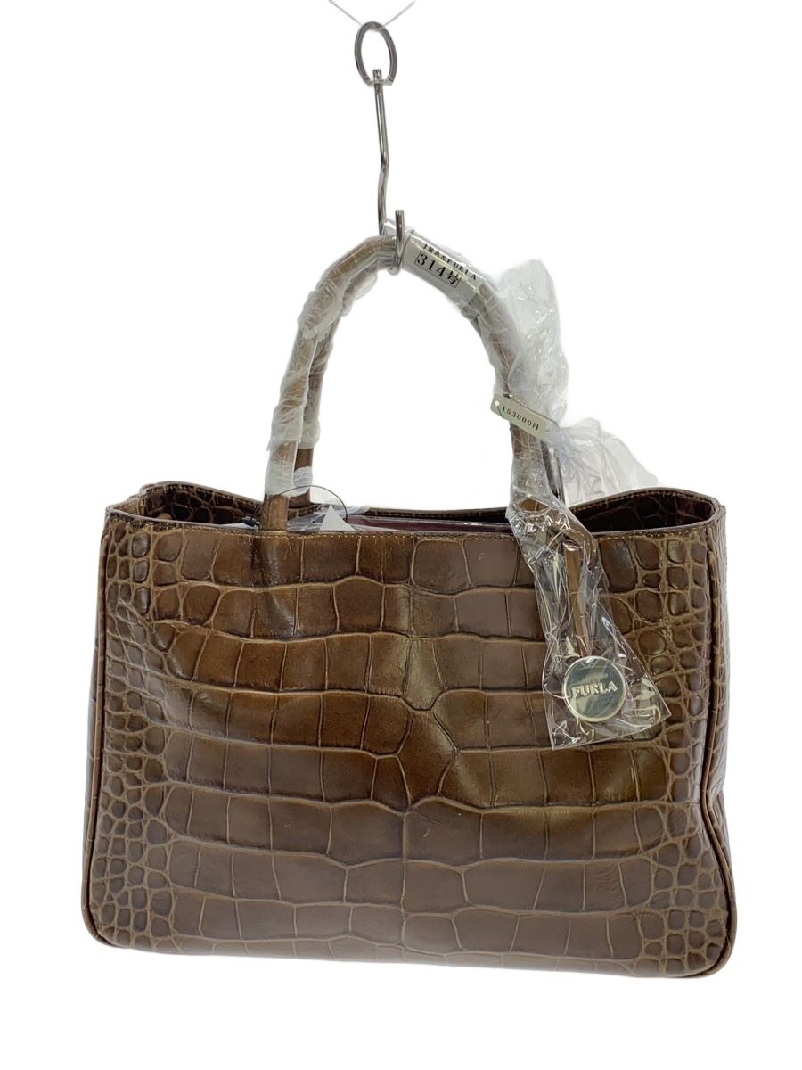 Rakuten - 【中古】FURLA◆ハンドバッグ/レザー/BRW【バッグ】