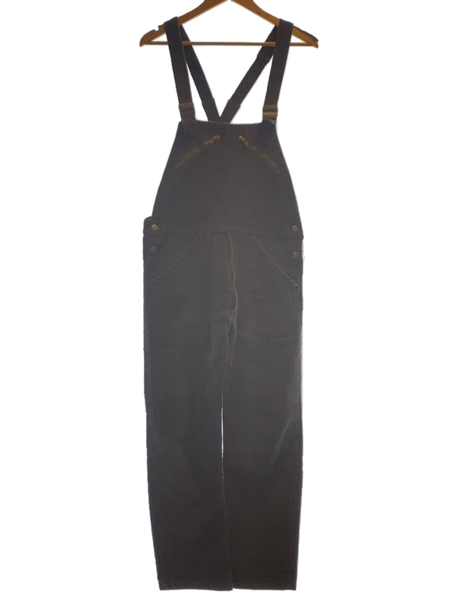 【中古】Vintage/50s/NOREX/ブラックモールスキンオーバーオール/ECLAIRジップ/W35×L29【メンズウェア】