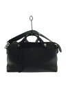 【中古】FENDI◆ショルダーバッグ/ハンドバッグ/レザー/ブラック/無地/8BL124-1D5【バッグ】