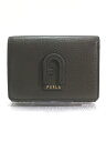 【中古】FURLA◆3つ折り財布/レザー/G