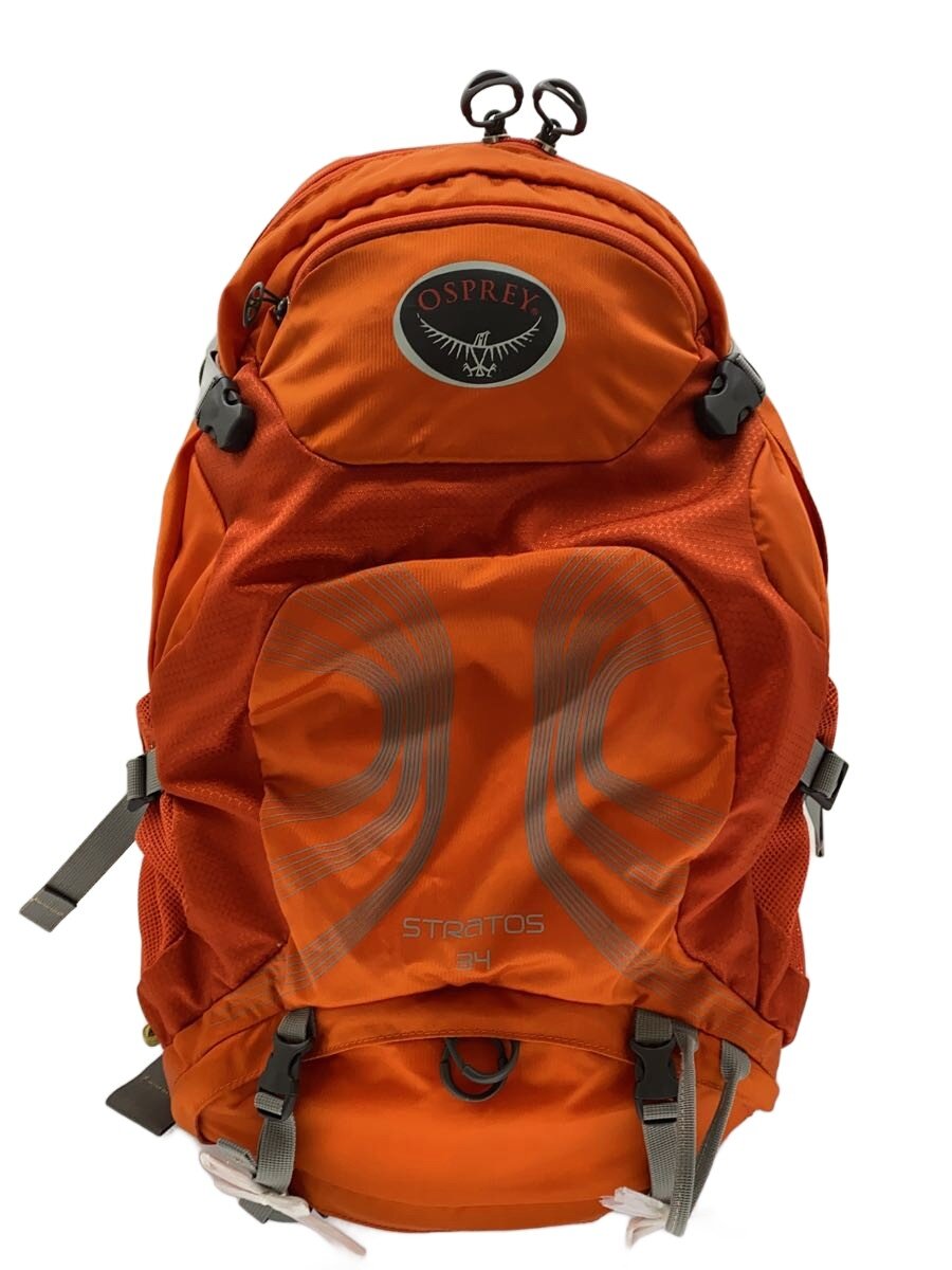 【中古】osprey◆リュック/--/ORN/無地/STRATOS 34【バッグ】