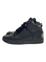 【中古】NIKE◆DUNK HI 1985 / U_ダンクハイ 1985 アンダーカバー/29cm/BLK/フェイクレザー【シューズ】