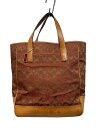 【中古】COACH◆トートバッグ/レザー/RED/総柄/IOJ-6093【バッグ】
