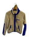 【中古】POLO RALPH LAUREN◆フリースジャケット/XS/ポリエステル/BEG/無地【レディースウェア】(4)