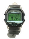 【中古】TIMEX◆クォーツ腕時計/デジタル/ラバー/GRY/GRY【服飾雑貨他】