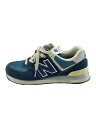 【中古】NEW BALANCE◆ML574/ローカットスニーカー/ネイビー/23.5cm/ネイビー/ML574ESS【シューズ】