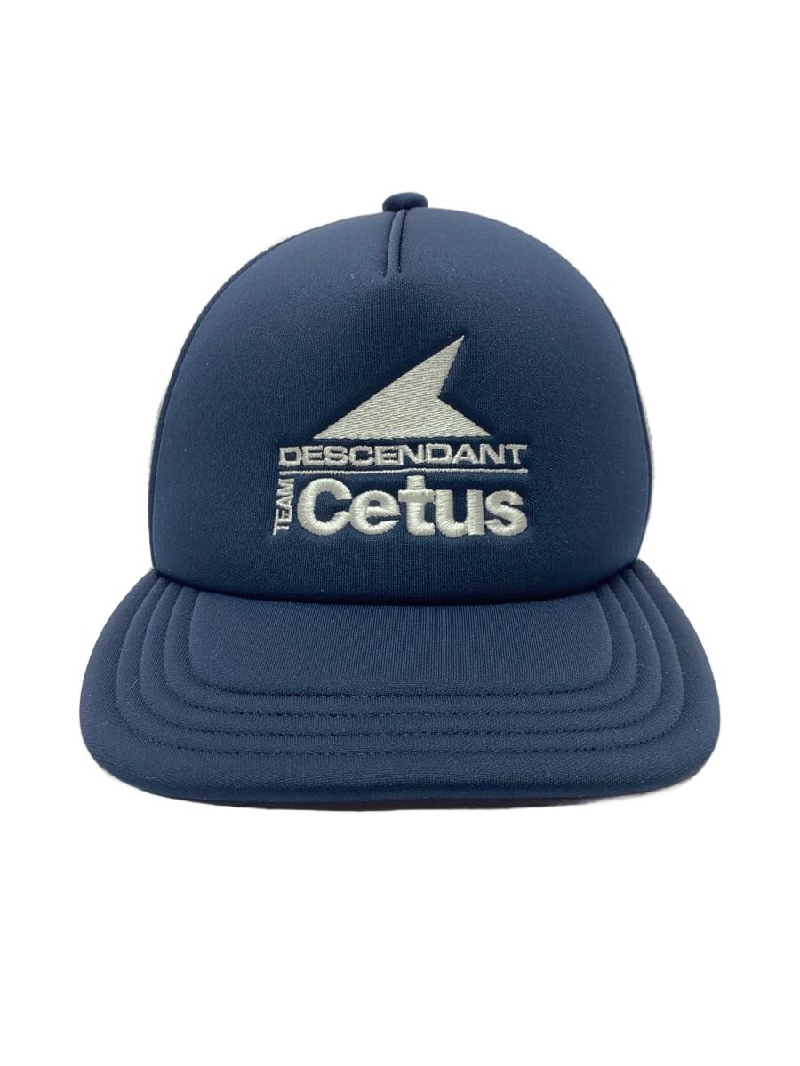 【中古】DESCENDANT◆メッシュキャップ/--/ポリエステル/NVY/無地/メンズ【服飾雑貨他】