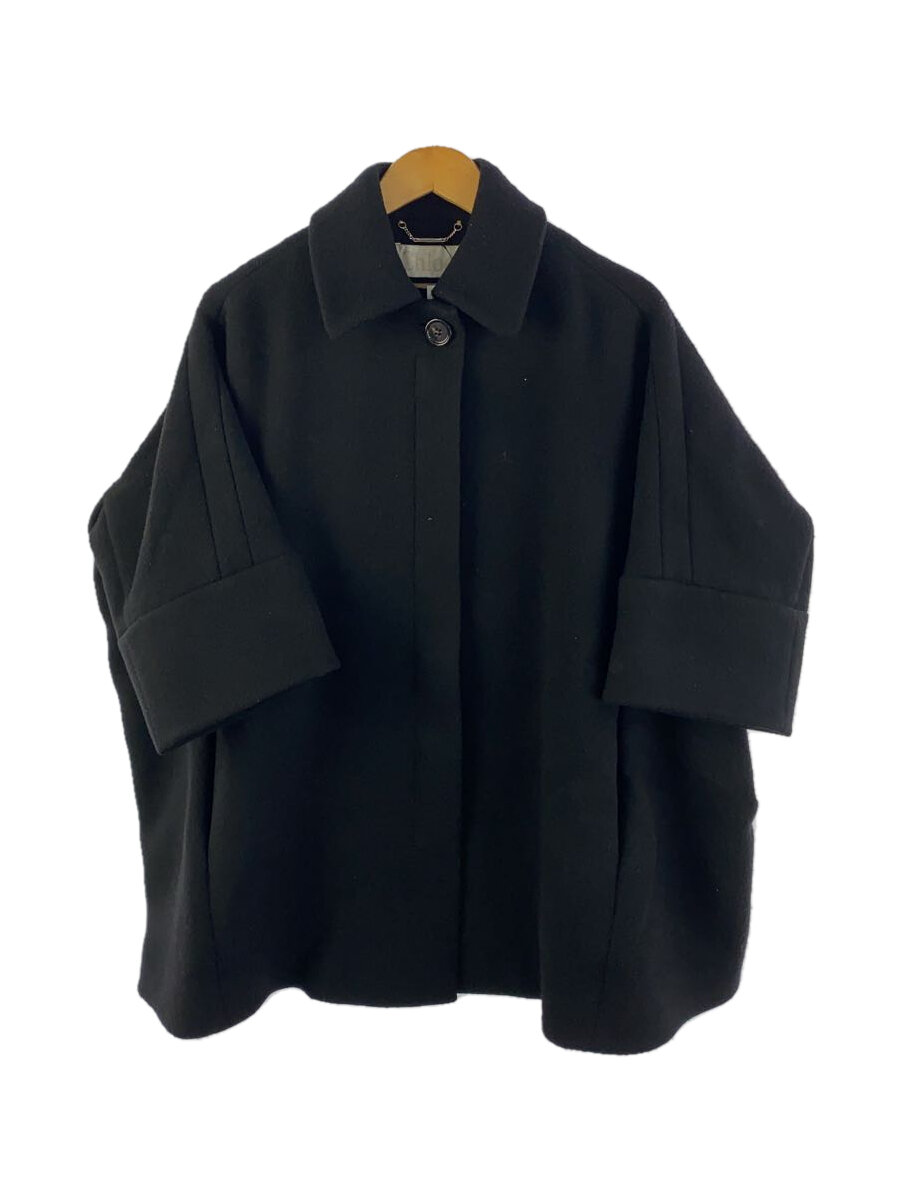 【中古】Chloe◆コート/36/ウール/BLK/無地【レディースウェア】
