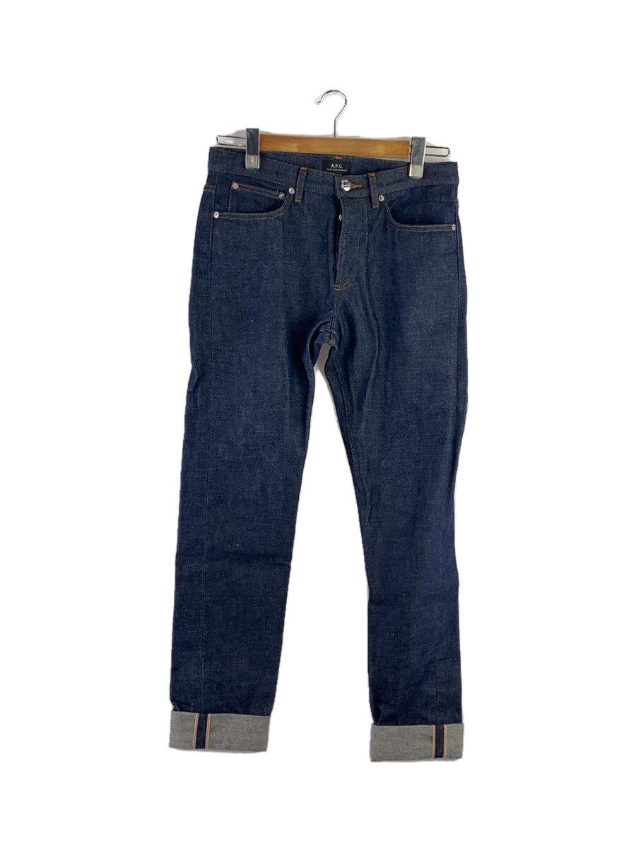 【中古】A.P.C.◆ストレートパンツ/30/コットン/IDG/無地/Petit New Standard【メンズウェア】