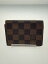 【中古】LOUIS VUITTON◆アンヴェロップ・カルトドゥヴィジット_ダミエ・エベヌ_BRW/--/BRW/メンズ【服飾雑貨他】