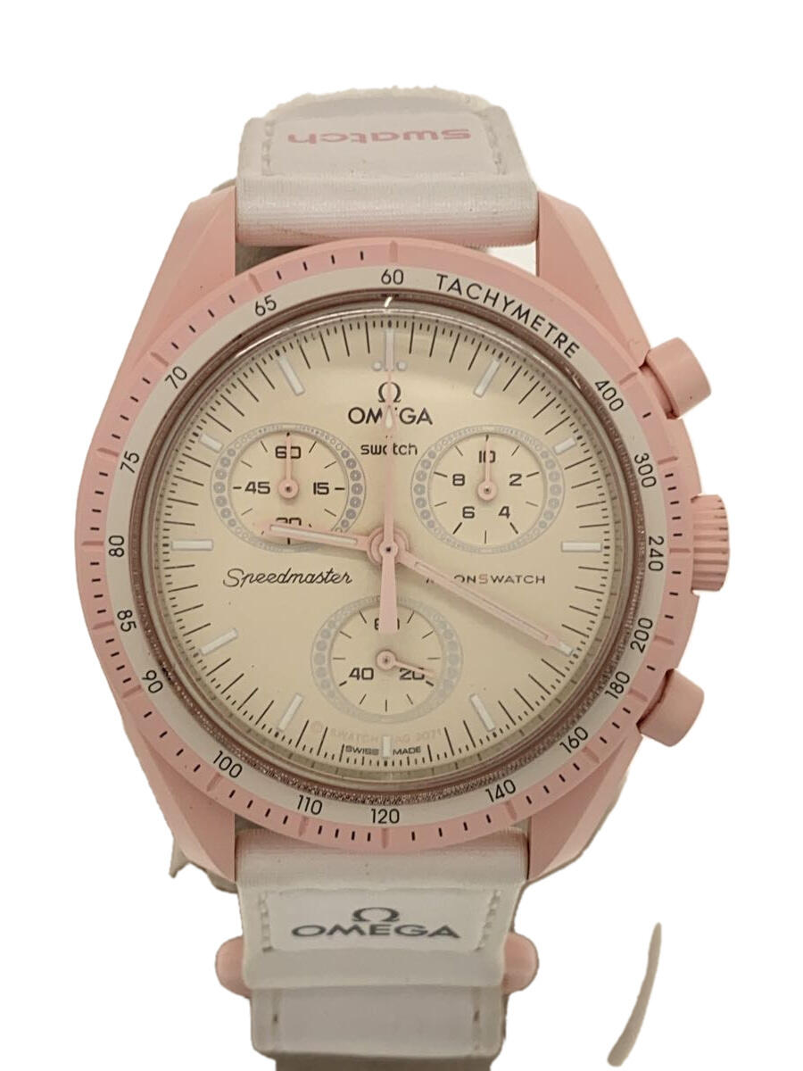 【中古】SWATCH◆OMEGA×SWATCH//MISSION TO VENUS/クォーツ腕時計/アナログ/SO33P100【服飾雑貨他】