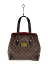 【中古】LOUIS VUITTON◆N51204/ハムステッドMM_ダミエ・エベヌ_BRW/PVC/ブラウン【バッグ】