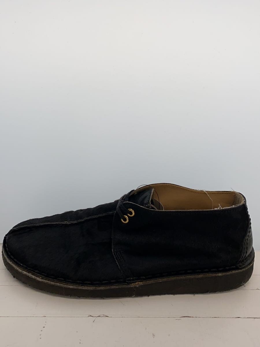 【中古】Clarks◆チャッカブーツ/US9/BLK/ハラコ/デザートトラック【シューズ】