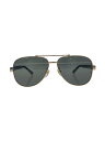 【中古】GUCCI◆サングラス/ティアドロップ/ゴールド/ブラック/メ...(4)